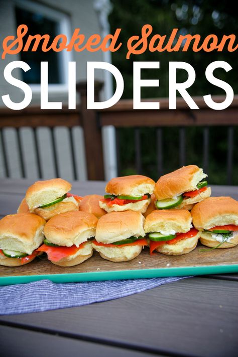 Smoked Salmon Sliders Salmon Sliders Recipes, Salmon Sliders, Sliders Recipes, Food Recipes Healthy, Potato Roll, Registered Dietitian Nutritionist, Home Organizing, Healthy Choice, Eat Real Food