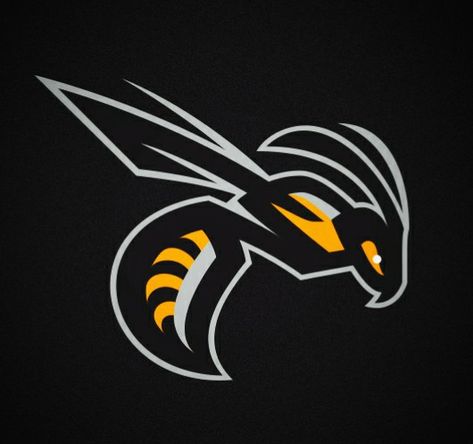 Solt lake city Hornets Logo Hornet Logo Design, Wasp Logo, Hornets Logo, Fantasy Football Logos, Logo Bee, Bee Decals, Bee Logo, Automotive Logo Design, Peace Poster