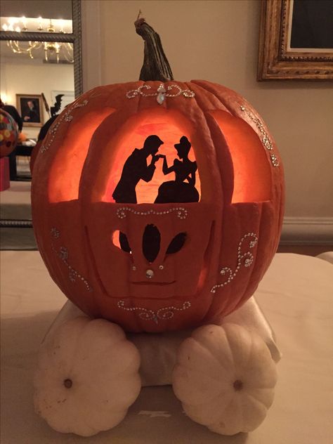 Cinderella Carved Pumpkin! Cinderella Carriage Pumpkin Carving, Cinderella Pumpkin Carriage Carving, Carriage Pumpkin Carving, Princess And The Frog Pumpkin, Pumpkin Carving 2024, Cinderella Pumpkin Painting, Cinderella Pumpkin Carving, Pumpkin Cinderella Carriage