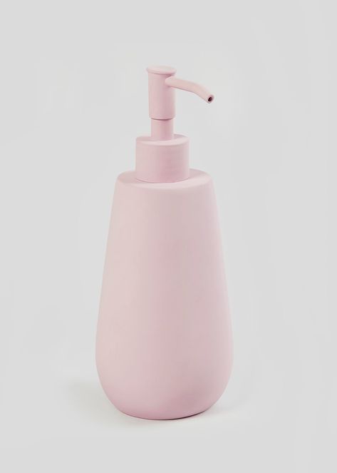 Rubberised Soap Dispenser (20cm x 8cm x 8cm) – Pink – Matalan Pink Soap Dispenser, Cute Soap Dispenser, Pink Laundry, Apartment Necessities, Pink Laundry Rooms, Future Bathroom, Massage Pictures, Room Things, Soap Container