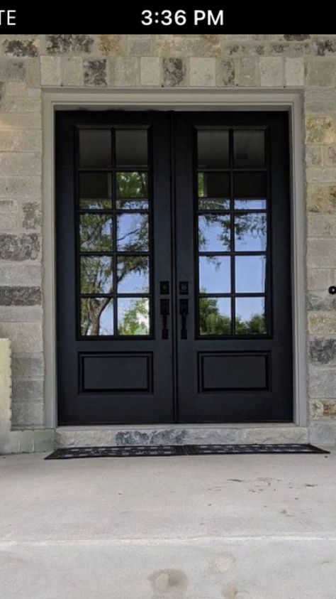 French Front Doors, House Main Door, Modern Entrance Door, Double Doors Exterior, House Main Door Design, Custom Front Doors, French Doors Exterior, Double Entry Doors, Door Gate Design