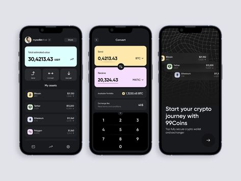 99Coins - Crypto Exchange Mobile App by Arounda Mobile for Arounda: UX/UI & WEB on Dribbble Freedom App, App Design Trends, Coin App, Trading App, Online Stock Trading, Best Ui Design, Data Visualization Design, Crypto Bitcoin, Crypto Exchange