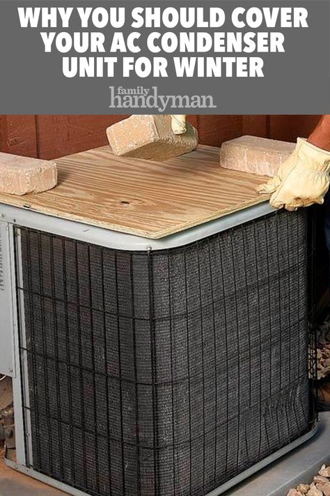 Ac Unit Cover, Home Maintenance Tips, Diy Air Conditioner, Air Conditioner Maintenance, Ac Cover, Air Conditioner Condenser, Clean Air Conditioner, Air Conditioner Cover, Home Maintenance Checklist