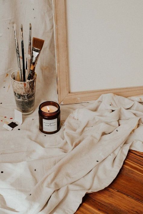 Painter Photography, Candles Photography, Paint Photography, Artist Branding, Artist Aesthetic, Artist Life, Branding Photoshoot, Art Business, Photography Branding