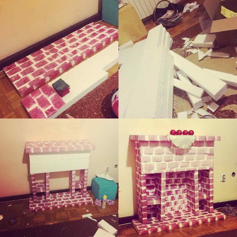 Create your fireplace and enjoy the proces:) Fireplace Diy, Diy Fireplace, Create Yourself, Toddler Bed, Fireplace, Create Your, Bed, Furniture, Home Decor