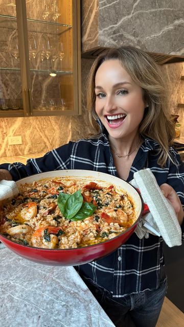 Giadzy on Instagram: "This One Pan Italian Shrimp And Rice is a great one pot dish that is light yet bursting with flavor and packed with protein. Herbs and tomatoes give it great layers of flavor that makes you want to keep going back for more. It will definitely become a recurring character in your weekly rotation! Grab the #recipe in the profile link! https://giadzy.com/blogs/recipes/one-pan-italian-shrimp-and-rice?_pos=1&_psq=shrimp+and+rice&_ss=e&_v=1.0" One Pan Italian Shrimp And Rice Giada, One Pot Shrimp And Rice, Oven Shrimp Recipes, Italian Shrimp, Shrimp And Rice Recipes, Giada De Laurentiis Recipes, Shrimp Risotto, Giada Recipes, Shrimp Salad Recipes