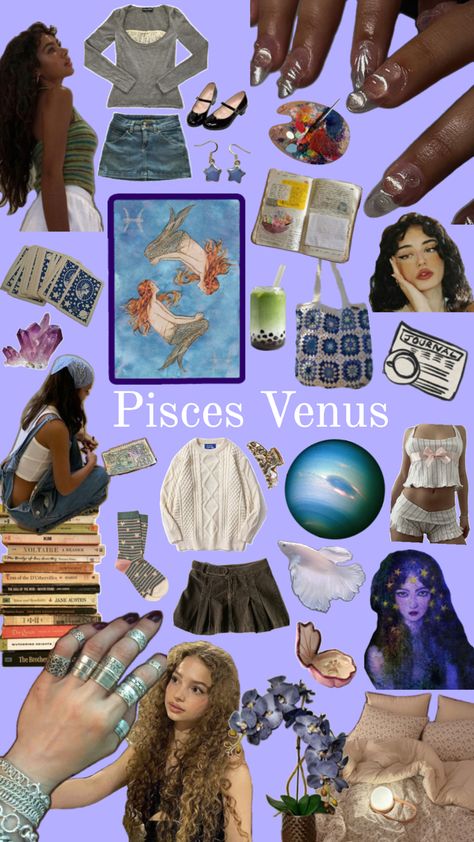 Pieces Outfits Zodiac, Pisces + Core + Aesthetic, Pisces Color, Venus In Pisces, Pieces Zodiac, Gemini And Pisces, Venus Fashion, Feminine Energy Aesthetic, Zodiac Signs Pisces