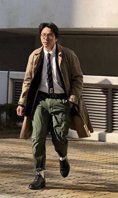 Japanese Ivy League Style, Japan Americana Style, Japanese Work Wear, Americana Outfits Men, Ivy League Outfit, Cityboy Style Japan, Japanese Americana Fashion Men, Japanese Americana Fashion, Japan Workwear