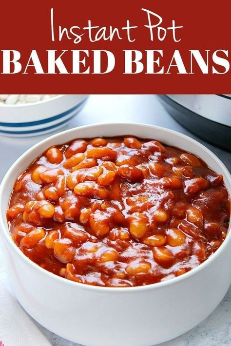 Pressure Cooker Baked Beans, Instant Pot Baked Beans, Baked Beans From Scratch, Slow Cooker Baked Beans, Best Baked Beans, Easy Baked Beans, Baked Beans Recipe, Homemade Baked Beans, Slow Cooker Baking