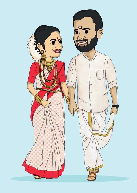 Indian bride groom carry catcher Carry Catcher, Wedding Invitations Card, Bride And Groom Cartoon, Dress Cartoon, Couple Clipart, Wedding Caricature, Bengali Art, Happy Diwali Images, Invitations Card