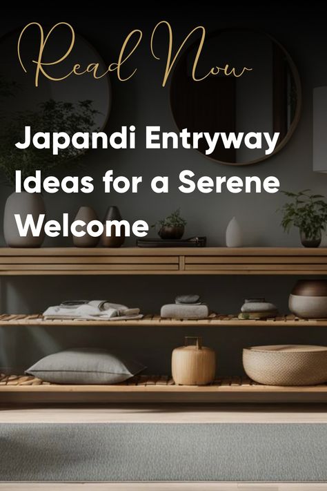 Discover chic Japandi entryway ideas to merge Scandinavian function with Japanese minimalism for a peaceful and inviting home entrance. Japandi Home Entrance, Entryway Ideas Japandi, Japandi Entryway Ideas, Japanese Entryway Ideas, Scandi Entryway, Japandi Entrance, Japandi Foyer, Scandinavian Entrance, Japandi Entryway