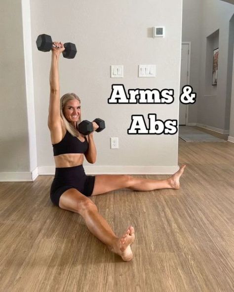 Sarah Fitness on Instagram: "@deliciouslyfitness Arms & Abs workout! 🔥 Download 15 Minutes Home Workout Ebook Plan For Busy Women 📕(Visit Bio Link)  You are going to love this workout! It’s all deep core and arm work! Make sure you’re using weights heavy enough to challenge you in the rep range.  Let me know if you try this one out!  5-6 Rounds  10 Reps of each  . Via and credit @deliciouslyfitness DM FOR REMOVAL  Follow @sarahfitness5 daily motivation, gym & fitness tips  Let me know if you have any question!! .  .  .  #absworkouts #abstractart #absexercises #cardioworkout #cardioathome #hiitworkouts #fullbodyexercise" Mom Fitness, Yoga Sculpt, Arm Work, Deep Core, Cardio At Home, Arms And Abs, Abs Workout Gym, Health Fitness Inspiration, Core Work