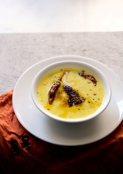 rajasthani kadhi recipe Dahi Kadhi Recipe, Cumin Rice, Kadhi Recipe, Yogurt Curry, Veg Recipes Of India, Rajasthani Food, Vegetarian Curry, Gujarati Recipes, Yogurt Sauce