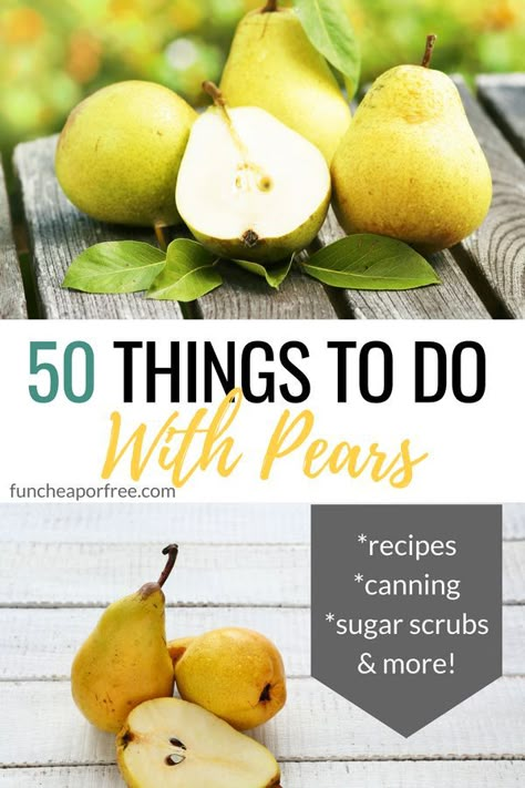 What To Do With Pears Ideas, Things To Do With Pears, Things To Make With Pears, Asian Pears Recipes, Recipes For Pears, What To Do With Pears, Preserve Pears, Pear Ideas, Asian Pear Recipes