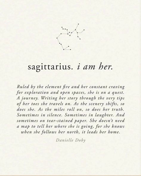 Sagittarius I Am Her, Sagittarius Quotes Inspiration, Danielle Doby, Virgo Signs, Zodiac Sagittarius Facts, I Am Her, Libra Pisces, Stained Paper, Gemini Leo