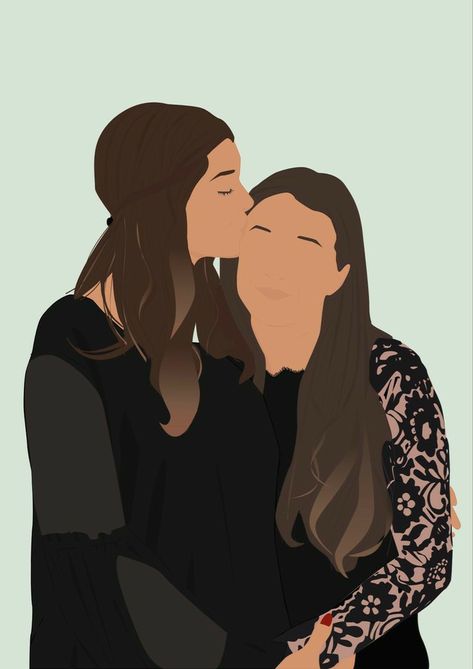 Besties Illustration Art, Portraits Digital Art, Illustrated Family Portrait, Illustration Portraits, Minimal Illustration, Custom Portrait Illustration, Friends Illustration, Faceless Portrait, Cute Backgrounds For Phones