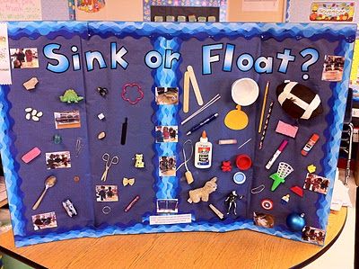 Fun in First Grade!: Science Fair Project Sink Or Float Science Fair Project, 1st Grade Science Fair, Kindergarten Science Fair Projects, Kindergarten Science Projects, Kids Science Fair Projects, Cool Science Fair Projects, Nursery Crafts, Sink Or Float, Weather Science