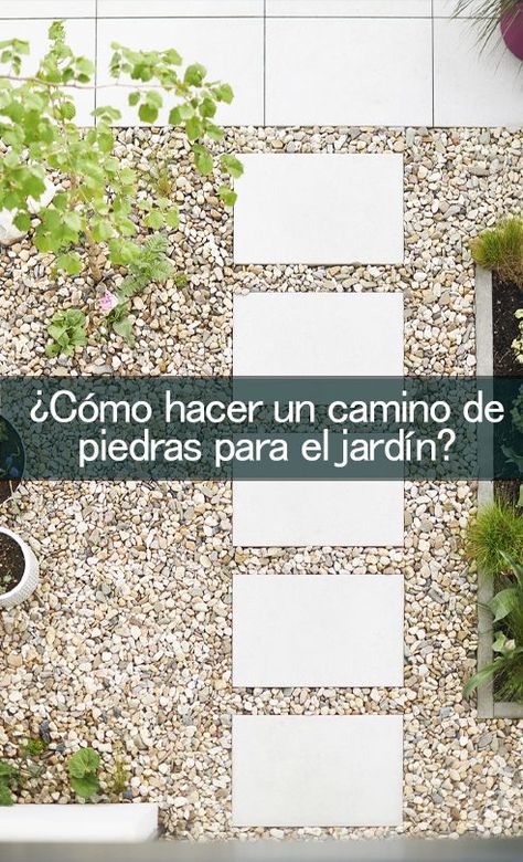 Una de las soluciones más decorativas y prácticas para evitar que nuestro jardín se deteriore con las pisadas es hacer un camino de piedras. Te enseñamos a hacer uno. 😉 #camino #caminopiedras #jardín #terraza #hogar #bricolaje #suelo Ideas Jardin, Modern Gardens, Brick Pathway, Modern Backyard Landscaping, Rock Garden Design, Garden Solutions, Modern Backyard, Patio Interior, Roof Garden