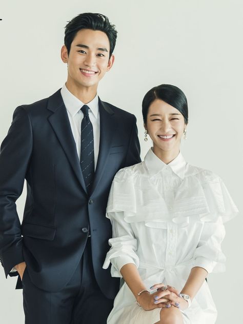 Ruffled Shirt, K Fashion, Soo Hyun, Be Okay, Kim Soo Hyun, It's Okay, Shirt Dress, Drama, Moon