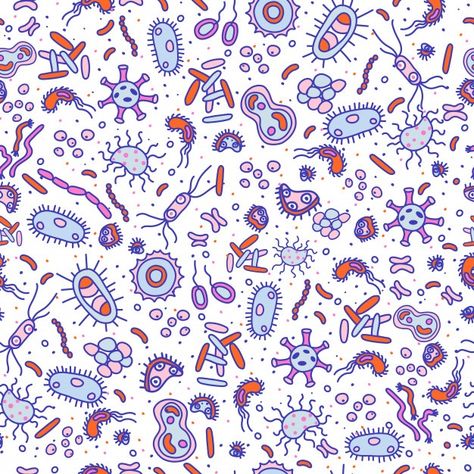 Bacteria pattern Premium Vector | Premium Vector #Freepik #vector #background #banner #brochure #flyer Microbiology Aesthetic Background, Virus Background, Petri Dishes, Science Background, Biology Art, Petri Dish, Instagram Background, Biochemistry, Microbiology