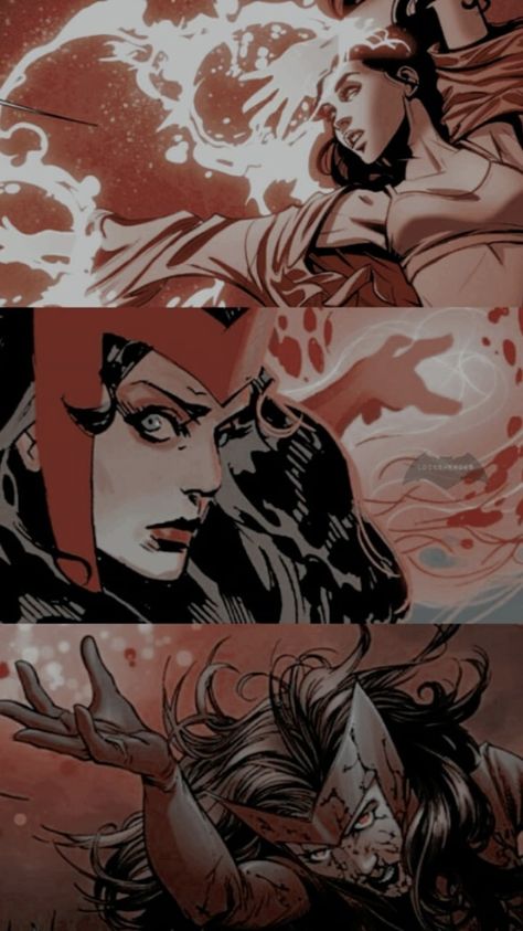 Wandavision Comic, Marvel Elektra, Witch Gif, Scarlet Witch Comic, Scarlet Witch Marvel, Marvel Artwork, Scarlett Witch, Marvel Fan Art, Marvel Comic Character