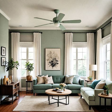 40 Sage Green Living Room Ideas: From Cozy To Chic Grey And Mint Green Living Room Ideas, Living Room Seafoam Green, Sage And Teal Living Room, Sage Green Modern Living Room, Sage And Grey Living Room Color Scheme, Gray Green Living Room Ideas, Green And Gray Living Room Color Scheme, Sage Colored Living Room, Blue Green Neutral Living Room