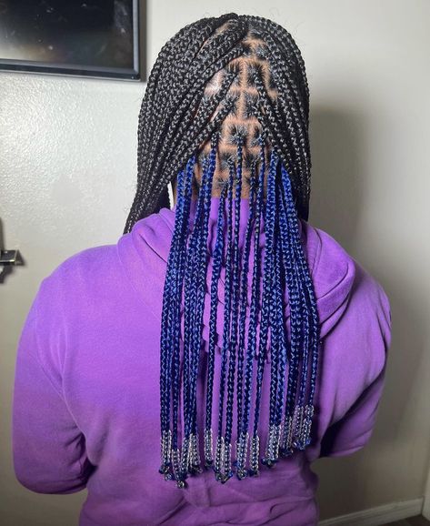 Braids Peekaboo, Peekaboo Braids, Knotless Braids With Beads, Black Kids Braids Hairstyles, Hairstyle Ideas Easy, Short Box Braids Hairstyles, Peekaboo Hair, Short Box Braids, Big Box Braids Hairstyles