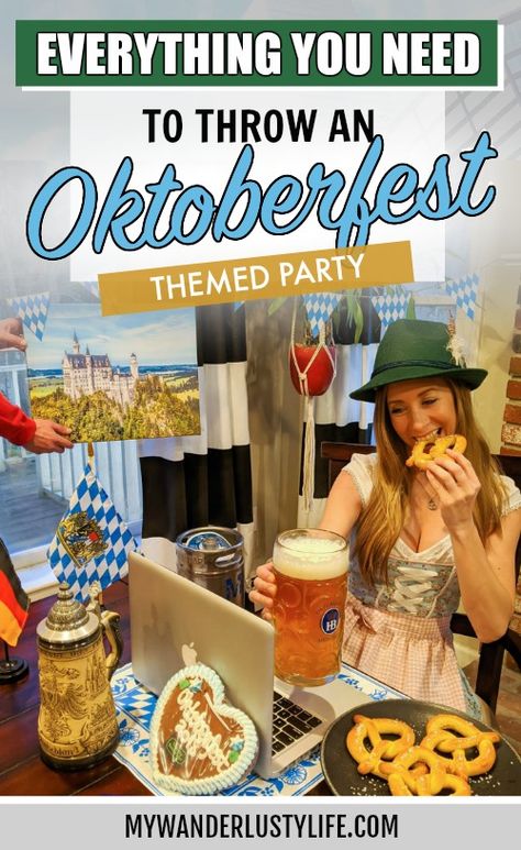 Octoberfest Party Ideas, Oktoberfest Party Ideas, Oktoberfest Party Decorations, Octoberfest Party, German Party, Germany Beer, Oktoberfest Munich, Oktoberfest Decorations, German Foods