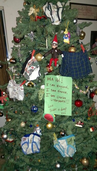 Elf Mischief, Elf Ideas Easy, Elf Tree, Awesome Elf On The Shelf Ideas, Elf Activities, Elf Fun, Elf Ideas, Christmas Funny, Shelf Ideas