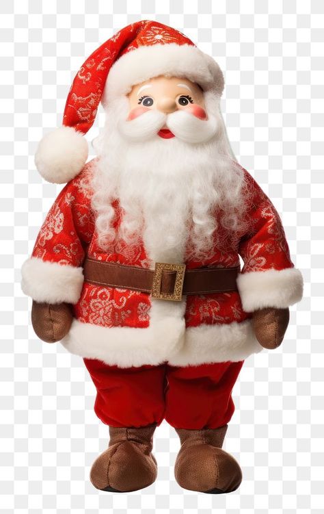 Santa Claus Doll, Cartoon Christmas, Free Image, Free Png, Santa Claus, Dolls, Toys, Christmas, White