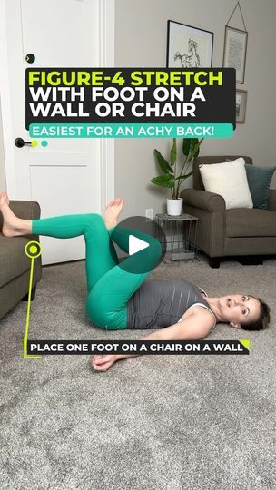 15K views · 2.2K reactions | 👋🏻 Raise your hand if your low back gets stiff and tight, if your hips feel achy, or even if you get deep throbbing pain in your hip socket (sciatica, SI Joint or piriformis syndrome)! 

The Figure-4 stretch is an excellent move to keep handy for whenever you need a gentle release. ☺️ And in this video, I’m showing you 3 different ways that you can do it: seated, laying down, and even standing! 

✅ Seated Figure-4: Great option all-around, especially if you want to stay dynamic and press in & out of the stretch 

✅ Laying Figure-4: Idea if you have really bad back pain and your spine could use the extra support from the floor 

✅ Standing Figure-4: A perfect solution for when you’re on your feet for long periods and your back begins to stiffen up 👍 

What th Seated Hamstring Stretch, Lumbar Spine, Low Back Stretches, Piriformis Syndrome, Tight Hamstrings, Sciatica Relief, Hamstring Stretch, Deep Breaths, Floor Workouts