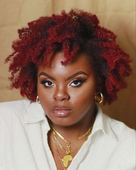 27 stunning ways to rock burgundy hair on dark skin Coloured Afro Hair 4c, Red Natural Hair Black Women 4c, Natural Hair Red Color Black Women, Dark Red Afro Hair Natural 4c, Coloured Natural Hair Black Women, Red 4c Hair Black Women, Burgundy 4c Natural Hair, Red Afro Hair Natural 4c, Dyed Natural Hair For Black Women Red