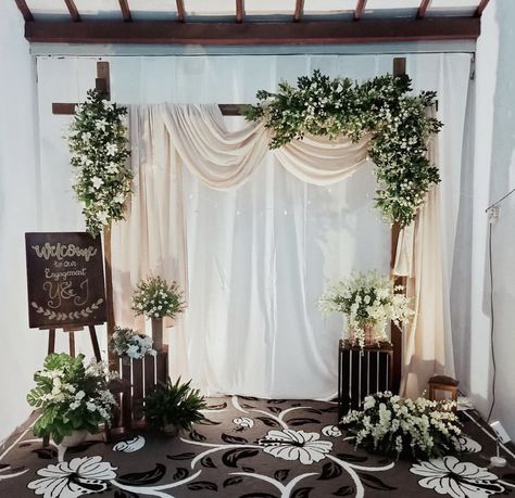 Diy Dekorasi Lamaran Simple, Dekor Tunangan Simple, Engagement Background Decoration Simple, Background Lamaran Simple, Dekor Pelaminan Simple, Backdrop Lamaran Simple, Backdrop Engagement Simple, Background Lamaran, Backdrop Lamaran