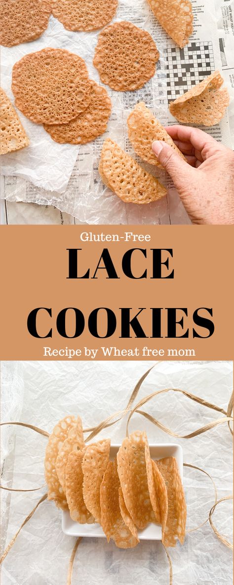 Crunchy Gluten Free Cookies, Almond Flour Wedding Cookies, Keto Lace Cookies, Gluten Free Lace Cookies, Linzer Cookies With Almond Flour, Lace Cookies Recipe, Gluten Free Cookies Easy, Keto Chocolate Chip Cookies, Lace Cookies