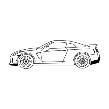 Oooo Car, Chevrolet Camaro Art, Car Line Drawing, Race Car Drawing, Transport Drawing, Auto Drawing, Camaro Art, Car Cartoon Art, Car Line Art