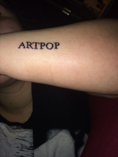 Lady Gaga ARTPOP Tattoo Lady Gaga Artpop Tattoo, Artpop Tattoo Lady Gaga, Lady Gaga Inspired Tattoos, Artpop Tattoo, Lady Gaga Tattoo Ideas, Lady Gaga Tattoos, Basquiat Tattoo, Lady Gaga Tattoo, Tattoo Kiss