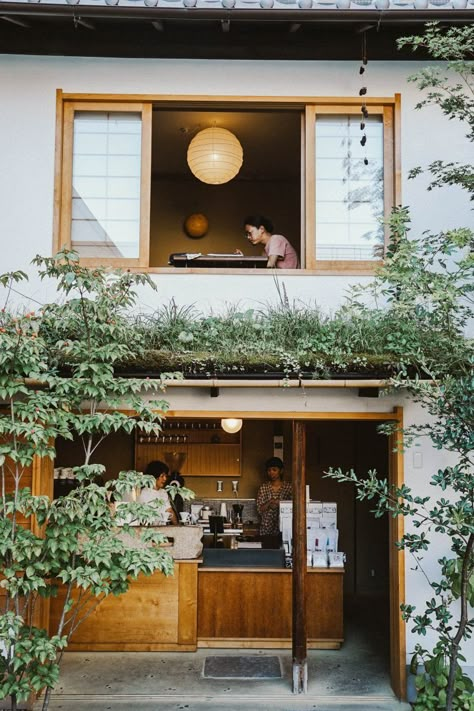 Weekenders Coffee Kyoto Storefront Inspiration, Open Cafe, Japanese Coffee Shop, Cafe Shop Design, Modern Restaurant, Travel Asia, Coffee Shop Design, Cafe Interior Design, Korea Travel