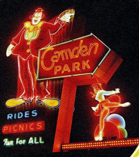 Camden Park, Huntington, WV Ashland Kentucky, We Are Marshall, Camden Park, Huntington West Virginia, Huntington Wv, Marshall University, Take Me Home Country Roads, Fun Park, Vintage Neon Signs