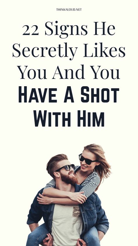 You can have a hunch that a guy is into you, but most of the time, you can’t be sure about it. When a guy isn’t ready to tell you directly that he likes you, you can find it out by checking if there are any signs he secretly likes you. It would be great if you could read his mind, but that is impossible. #thinkaloud #pasts #properly #lovequotes #love #loveit #lovely #loveher #loveyou #loveyourself #lovehim #adorable #amor #life #bae #beautiful #couple #coupleblog #couplegoals How To Tell If A Guy Is Interested In You, How To Tell A Guy He Looks Good, Guy Like You, If A Guy Is Interested In You, When A Guy Like You, Telling Him You Love Him, Is He Interested In Me, Things A Guy Does When He Likes You, How To Tell A Guy You Don’t Like Him