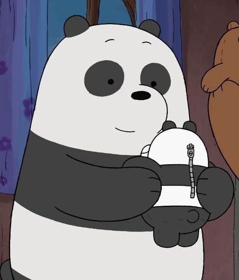 Panda We Bare Bears Cute, Panda Aesthetic We Bare Bears, Panda Bear We Bare Bears, Panda We Bare Bears, We Bare Bears Icon, Panda From We Bare Bears, We Bare Bears Panda, Panda Quotes, Drawing Panda