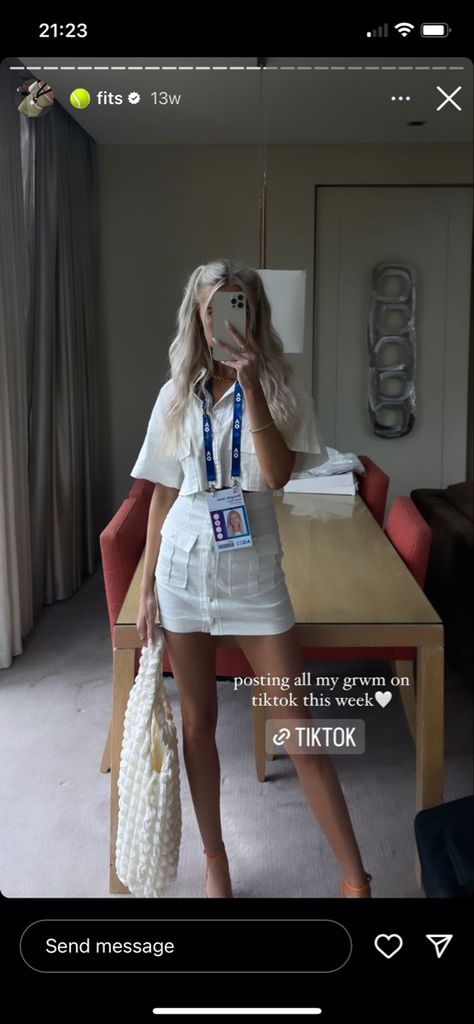 Tennis Girlfriend, Open Outfits, Waste Management Open, Nz Summer, Self Vision Board, F1 Outfit, Gen Z Style, Match Outfits, Tennis Match