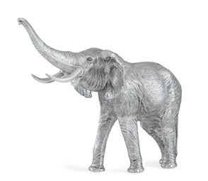 ELIZABETH II SILVER MODEL OF AN ELEPHANT DESIGNED BY ALEX STYLES  MARK OF GARRARD & CO., LONDON, 1978 Elephant Statue, Ceramic Jug, Ceramic Figures, Art Ceramics, Elephant Design, Wall Decor Set, Fine Art Ceramics, Country Girls, Ceramic Vase