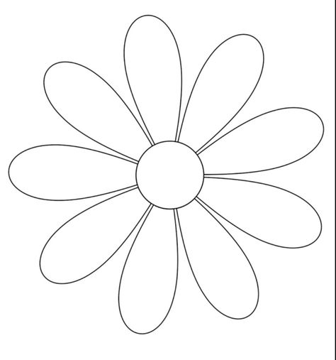 Flower petal template