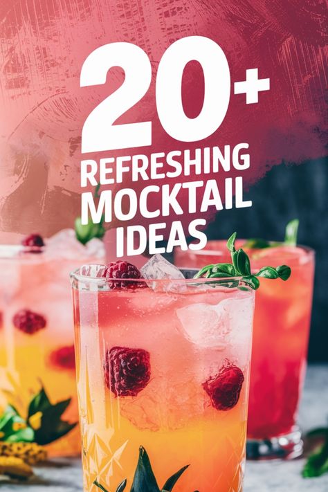 Refreshing mocktail with colorful fruit garnishes and ice cubes in a glass. Refreshing Drinks Recipes Easy, Refresher Drinks Recipes, Wedding Mocktails Non Alcoholic, Mocktail Ideas, Refreshing Mocktail, Lime Rickey, Kid Friendly Drinks, Mojito Mocktail, Drink At Home