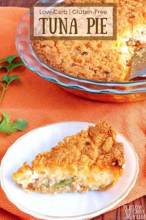 Incredible low carb tuna pie recipe Cheese Green Beans, Keto Lasagne, Easy Tuna Recipes, Tuna Pie, Tuna Fish Recipes, Canned Tuna Recipes, Low Carb Flour, Low Carb Casseroles, Fish Pie