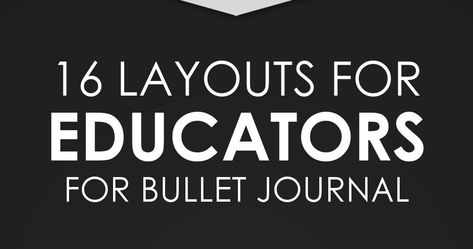 Bullet Journal ideas for teachers. 16 layouts for educators. Bullet Journal Teacher, Ideas For Teachers, Journal Layouts, Bullet Journal Ideas, Bullet Journal Layout, Journal Layout, Hard Working, Journal Ideas, Bullet Journal