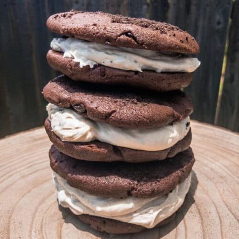 Oreo Double Doozie - Wife Of A Hunter Double Doozy Cookies, Double Doozie Cookies, Bake Sale Treats, Cocoa Powder Cookies, Marshmallow Cookies, Best Cookies, Crushed Oreos, Baking Business, Marshmallow Fluff