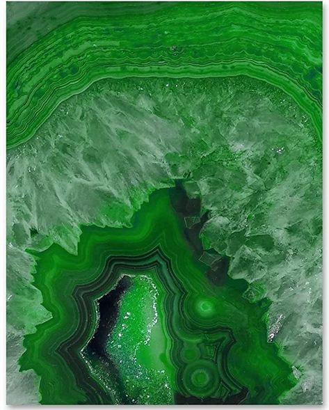 Amazon.com: Green Geode - 11x14 Unframed Art Print - Makes a Great Home Decor Under $15: Handmade Emerald Green Decor, Green Geode, About Friends, Emerald Crystal, Christmas Hanukkah, Green Decor, Canvas Gift, Star Art, Unframed Art