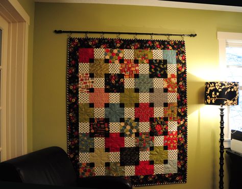 Hanging Quilts Hanging Blankets On Wall, Masculine Patterns, Displaying Quilts, Display Quilts, Quilt Wall Hangers, Quilt Racks, Quilt Hanging, Quilt Hangers, Blanket On Wall