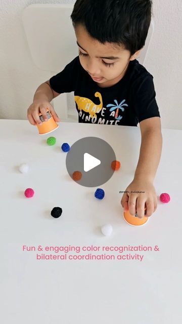 Cognition Activities For Adults, Games For Playgroup Kids, Bilateral Coordination Activities Kids, Bilateral Coordination Activities, Kids Play Ideas, Sped Activities, Concentration Activities, Color Activities For Toddlers, Play Therapy Activities